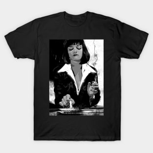 Mia Wallace BW T-Shirt